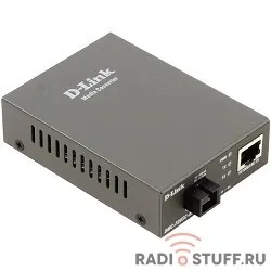 D-Link DMC-F20SC-BXU/A1A WDM медиаконвертер с 1 портом 10/100Base-TX и 1 портом 100Base-FX с разъемом SC (ТХ: 1310 нм; RX: 1550 нм) для одномодового оптического кабеля (до 20 км)