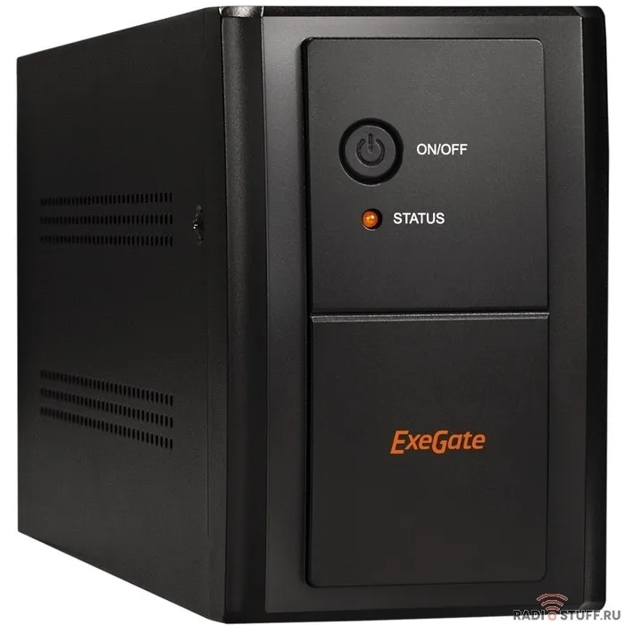 Exegate EP285507RUS ИБП ExeGate SpecialPro UNB-1600.LED.AVR.EURO.RJ.USB <1600VA/950W, LED, AVR, 4 евророзетки, RJ45/11, USB, Black>