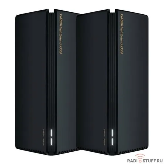 Xiaomi DVB4287GL Маршрутизатор Xiaomi Mesh System AX3000 RA82 (DVB4287GL) (2-pack) Black (743221)