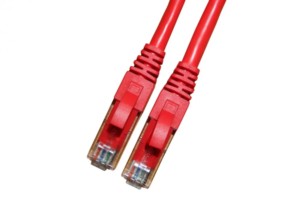 Патч-корд, UTP4, cat.6a, 2м, литой коннектор, красный, Netko 