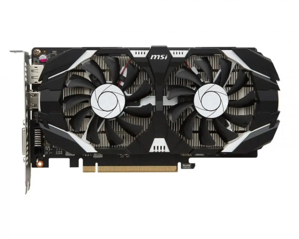 Видеокарта PCIE16 GTX1050TI 4GB GDDR5 GTX 1050 TI 4GT OCV1 MSI
