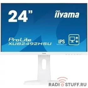 IIYAMA 23.8" XUB2492HSU-W1 белый {IPS LED 1920x1080 5ms 16:9 1000:1 250cd 178гр/178гр D-Sub DisplayPort HDMI 2x2W}