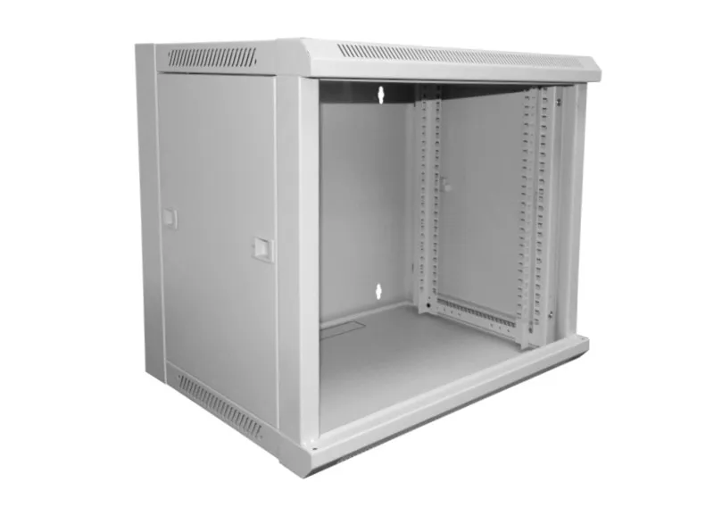 Шкаф настенный, 15U, серия WM, БЕЗ ДВЕРИ, (600х600х769мм), собранный, серый, Netko
