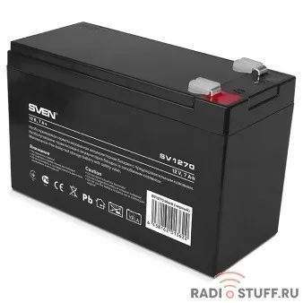 Sven SV 1207S (12V7Ah), F1, AGM VRLA батарея аккумуляторная для слаботочных систем