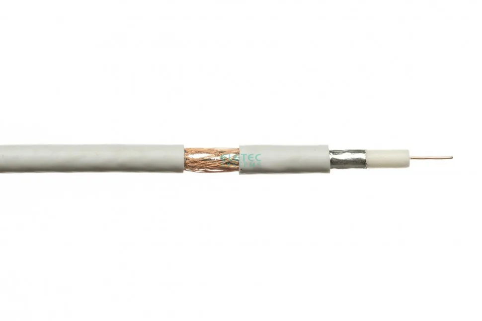 Кабель коаксиальный 3C-2V CU 75 Ом, экран 32%, белый, 100 м