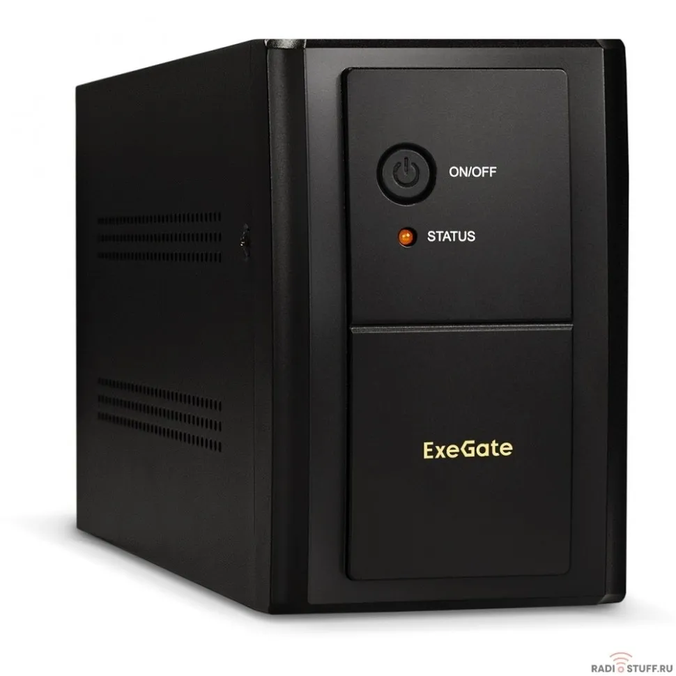 Exegate EP285508RUS ИБП ExeGate SpecialPro UNB-1600.LED.AVR.EURO.RJ <1600VA/950W, LED, AVR, 4 евророзетки, RJ45/11, Black>