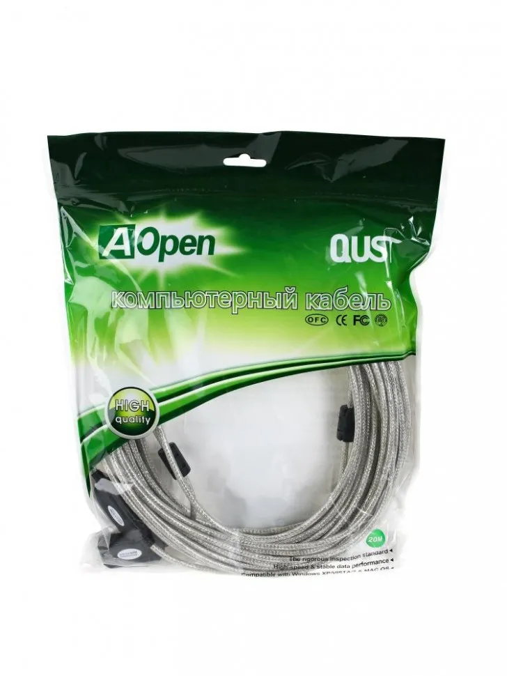 Кабель USB2 AM-AF 20M ACU823-20M AOPEN