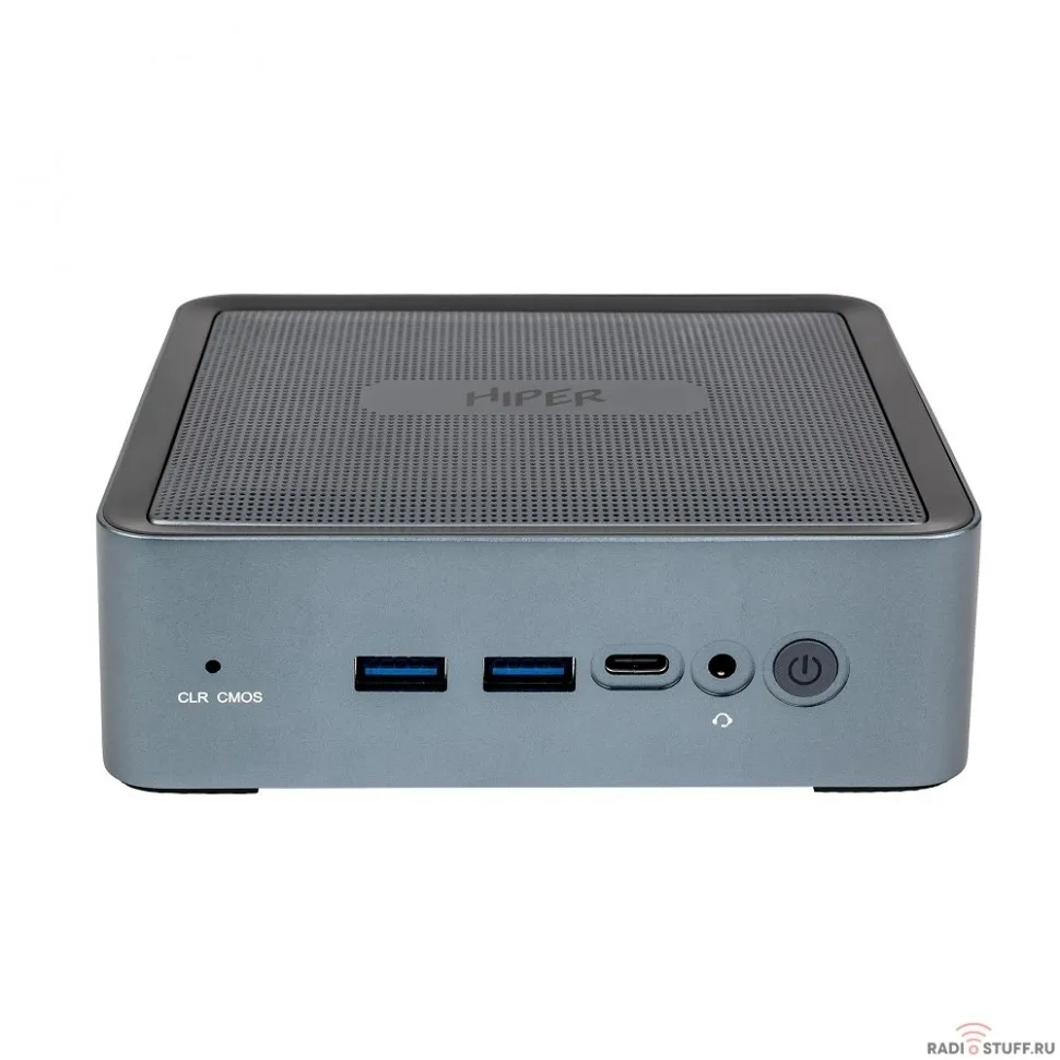 Hiper I5124R8N2NSG Nettop Hiper ED20 i5 12400P/8Gb/SSD256Gb Iris Xe/noOS/black