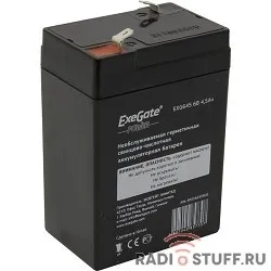 Exegate EP234535RUS Аккумуляторная батарея DT 6045 (6V 4.5Ah, клеммы F1)