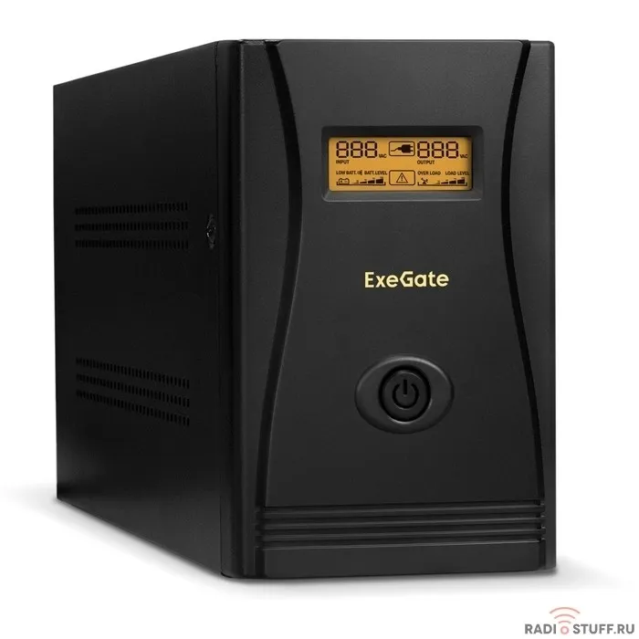 Exegate EP285518RUS ИБП ExeGate SpecialPro Smart LLB-2000.LCD.AVR.C13.RJ <2000VA/1200W, LCD, AVR, 6*IEC-C13, RJ45/11, Black>
