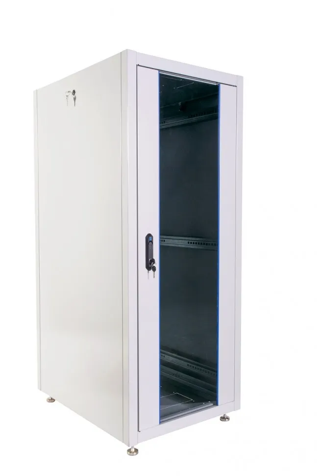 Шкаф телекоммуникационный напольный ЭКОНОМ 30U (600 × 800) дверь стекло, дверь металл