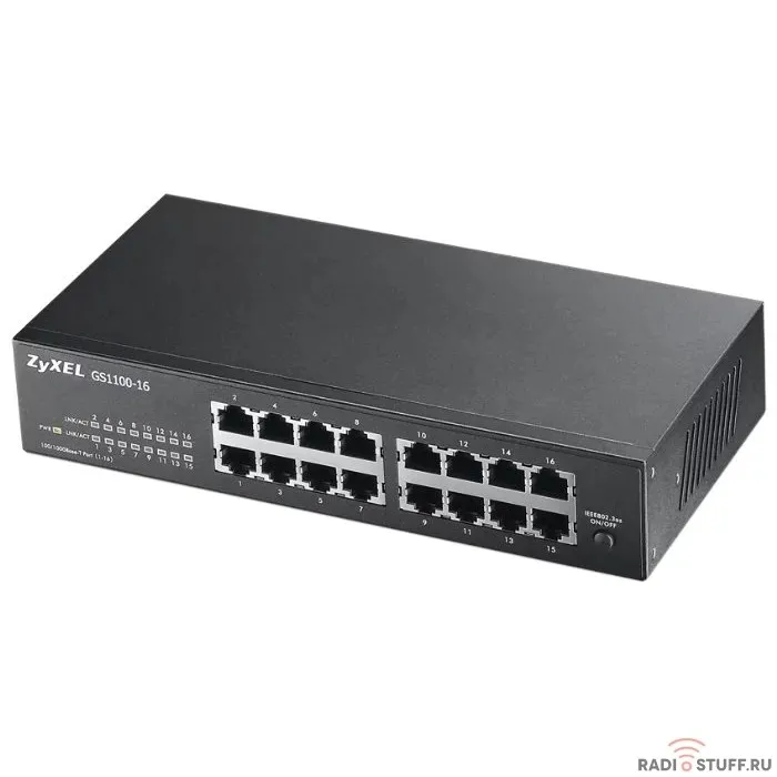 ZYXEL GS1100-16-EU0102F Коммутатор 16G неуправляемый