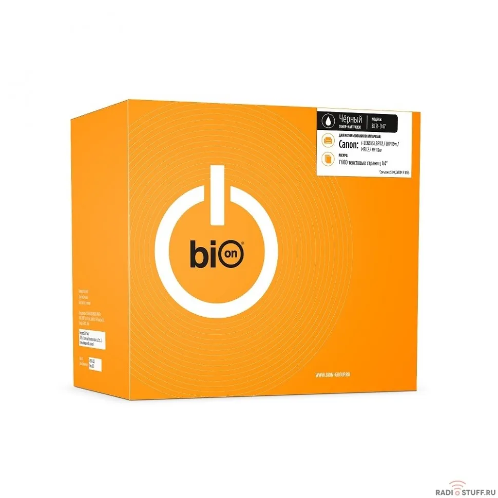 Bion 047/CF217A Картридж для HP LaserJet Pro M102A/M102W;MFP M130a/M130nw/M130fw;Canon i-SENSYS LBP113w;LBP112;MF112/MF113w;imageCLASS LBP113w;LBP112/LBP113w;iC MF112/ MF113w (1600  стр.), Черный