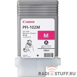 Canon PFI-102M 0897B001 Картридж для Canon imagePROGRAF iPF605, iPF610., iPF650, iPF655, iPF710, iPF755, LP17, iPF510, Пурпурный, 130 мл. (GJ) 