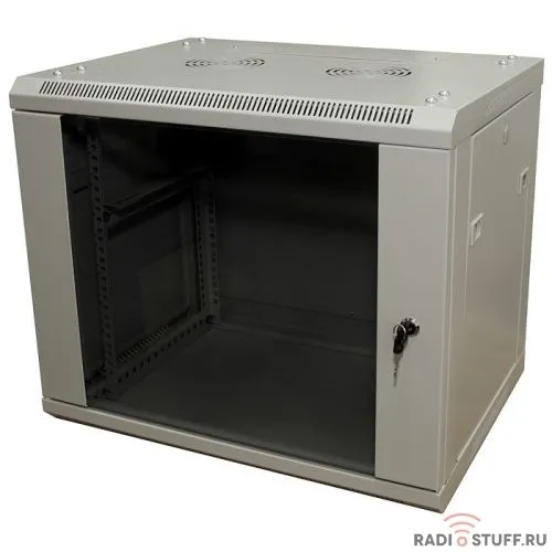 Шкаф телекоммуникационный, 12U, (600x450мм), серый, 5bites
