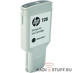 HP F9J68A Картридж  №728, Matte Black {DJ T730/830 (300 мл.)}