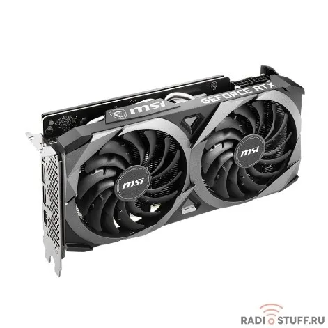 Видеокарта MSI PCI-E n Vidia GeForce RTX 3060Ti 8Gb (256bit/GDDR6X/HDMI/DPx3/RTL) (RTX 3060 TI VENTUS 2X 8GD6X OC)