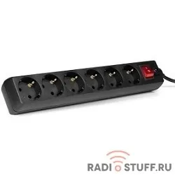 SVEN Фильтр Optima 5.0 м (6 розеток), черный, цветная коробка [SV-013653]