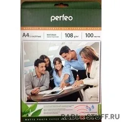 Perfeo PF-MTA4-108/100 Бумага Perfeo матовая 100л, A4 108 г/м2 (M05)