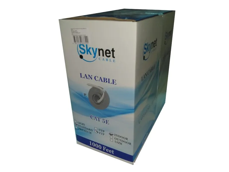 Кабель Skynet Standard FTP4 cat.5е, одножильный, 305м, Cu, Проходит Fluke тест, серый