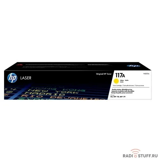 HP W2072A Картридж 117A лазерный, желтый  (700стр.)
