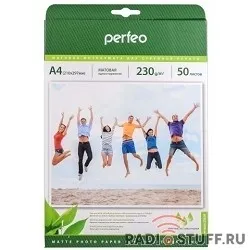 Perfeo PF-MTA4-230/50  Бумага Perfeo матовая, А4 230 г/м2 ,  50л
