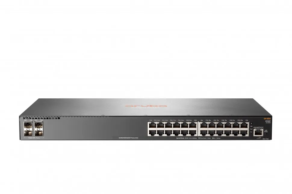 HP JL262A Коммутатор HPE Aruba 2930F 48G Rackmount Gigabit Managed Switch, 48x RJ-45, 4x SFP, 370W PoE+