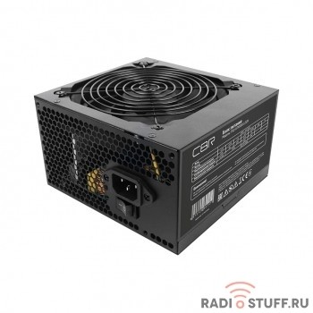 Блок Питания CBR ATX 600W 80+ Bronze, APFC, 0.6mm, 20+4pin, 1*8-pin(4+4P), 2*6+2pin, 6*SATA, 4*IDE, 12cm fan, 1.5м кабель питания, черный [PSU-ATX600-12GM]