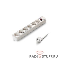 Exegate EX221172RUS Сетевой фильтр Exegate SP-6-1.8W (6 розеток, 1.8м, евровилка, белый)