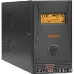 Exegate EP285476RUS ИБП ExeGate Power Smart ULB-850.LCD.AVR.C13.RJ.USB <850VA/480W, LCD, AVR, 4*IEC-C13, RJ45/11, USB, Black>