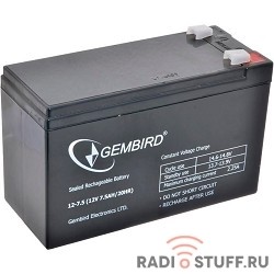 Gembird Аккумулятор для Источников Бесперебойного Питания BAT-12V7.5AH