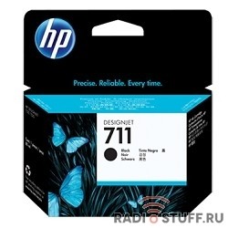 HP CZ133A Картридж №711, Black {Designjet T120/T520, Black (80ml)}