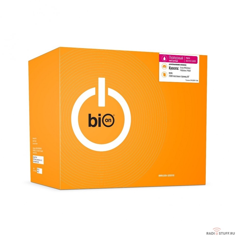Bion TK-5240M Картридж для Kyocera ECOSYS P5026cdn/P5026cdw/M5526cdn/M5526cdw (3000  стр.), Пурпурный