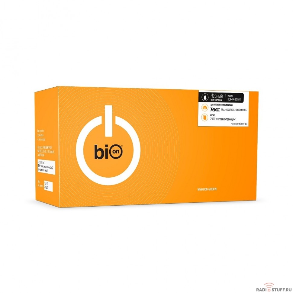Bion 106R01634 Картридж для Xerox Phaser 6000/6010, WorkCentre 6015 (2000  стр.), Черный